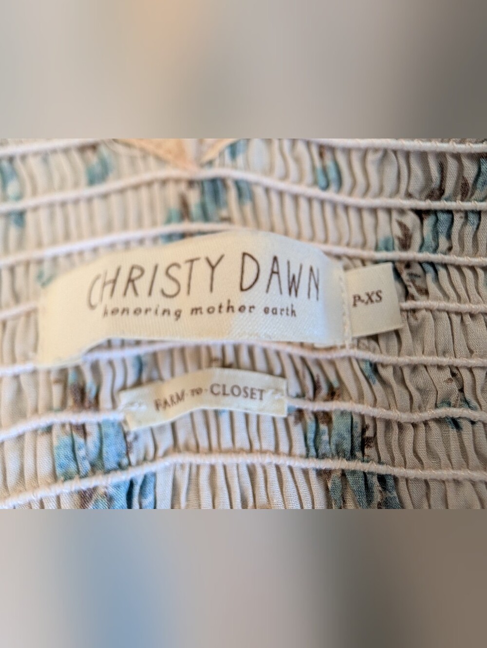 Christy Dawn Brooklyn Dress In Mums Ditsy Cream - Picture 6 of 8